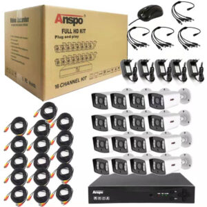 cámaras de seguridad CCTV XVR, KIT de 16 canales